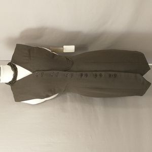 Vintage Designer Deadstock Long Vest or Mini Jumper Italian Wool Claudio Lugli